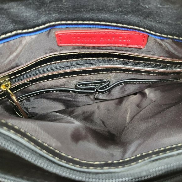 Tommy Hilfiger Handbag Purse NWT Black / Purple Logo 2007 - Picture 9 of 11
